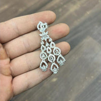 Sona Covering Graceful American Diamond Dangler Earrings