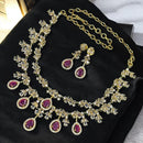 Sona Covering Premium American Diamond  And  Austrian Stone Necklace Set