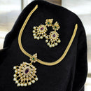 Sona Covering Glamorous Glow Pota Stone And Pearl Necklace Set
