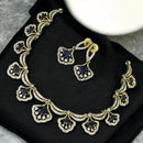 Sona Covering Glimmer Grace Elegant Crytsal Stone Necklace Set