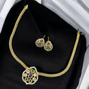 Sona Covering Elegant Pota Stone Fashion Jewellery Necklace Set