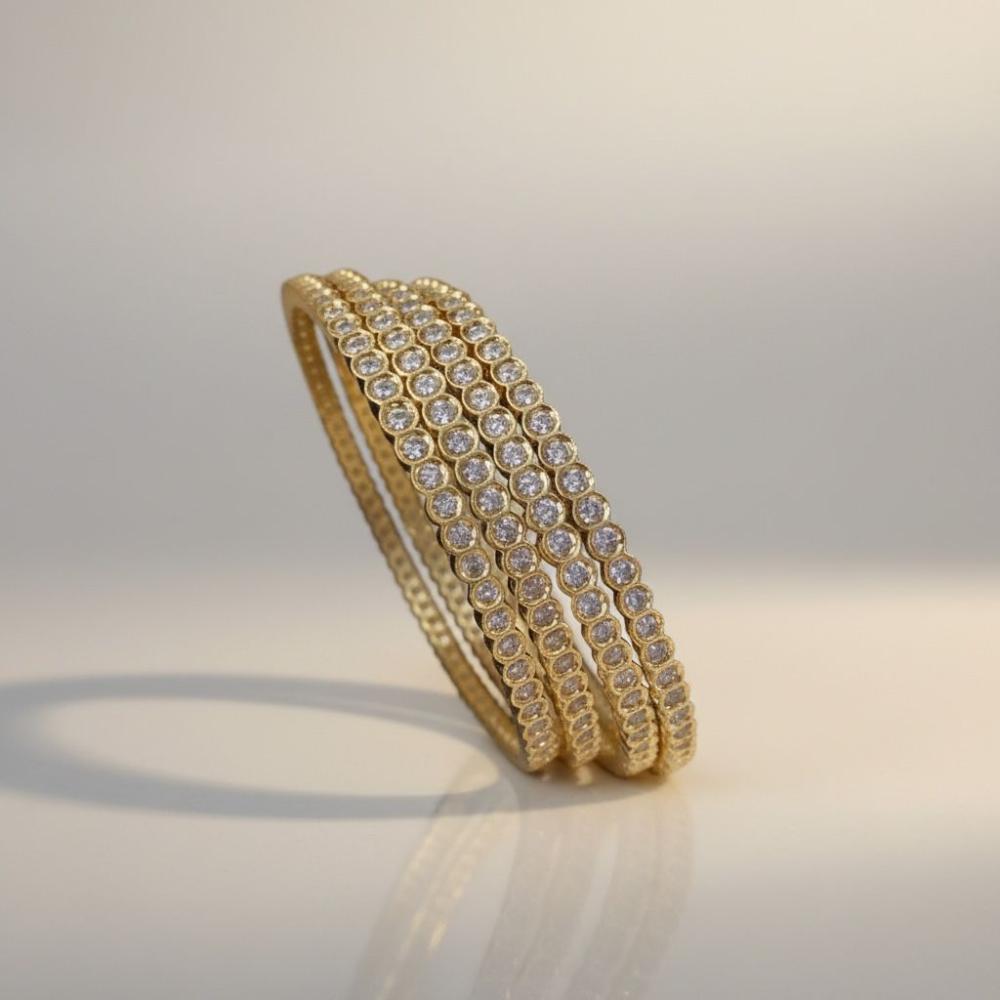 Sona Covering Premium Austrian Stone Bangles Set