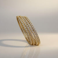 Sona Covering Premium Austrian Stone Bangles Set