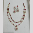 Sona Covering Glamorous Crystal Stone And Austrian Stone Necklace Set