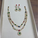 Sona Covering Glamorous Crystal Stone And Austrian Stone Necklace Set