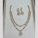 Sona Covering Glamorous Crystal Stone And Austrian Stone Necklace Set