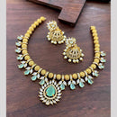 Sona Covering Glamorous Crystal Stone And Austrian Stone Pearl Necklace Set