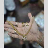 Sona Covering Glamorous Pota Stone And Austrian Stone Necklace Set