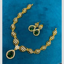 Sona Covering Glamorous Crystal Stone And Austrain Stone Necklace Set
