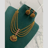 Sona Covering Delicate Pota Stone And Pearl Necklace Set