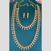 Sona Covering Fancy Austrian Stone Double Necklace Set