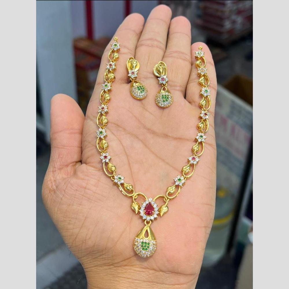 Sona Covering Delicate Austrian Stone Necklace Set