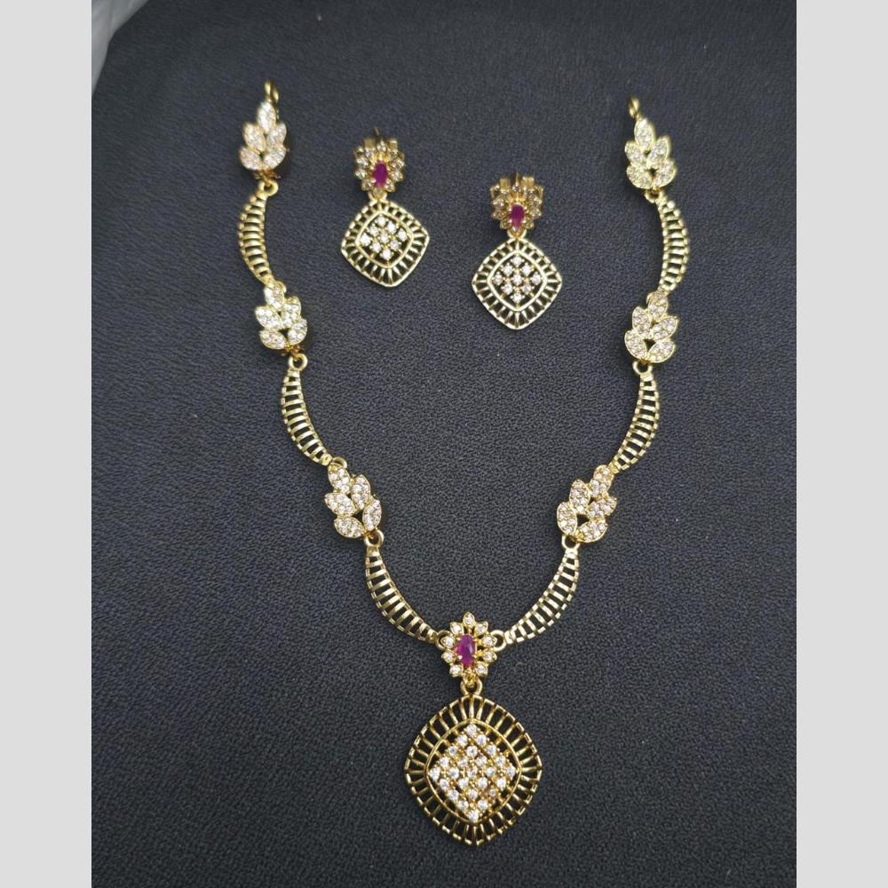 Sona Covering Delicate Austrian Stone Necklace Set