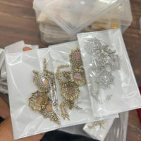 Sona Covering Glamorous Crystal Stone And Austrain Stone Necklace Set