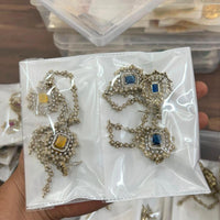 Sona Covering Glamorous Crystal Stone And Austrain Stone Necklace Set