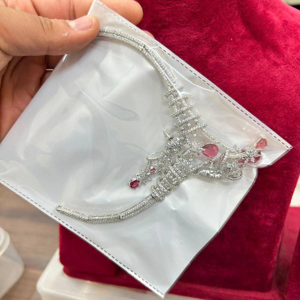 Sona Covering Glamorous Crystal And Austrain Beads Necklace Set