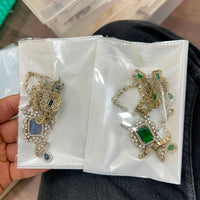 Sona Covering Glamorous Crystal Stone And Austrain Stone Necklace Set