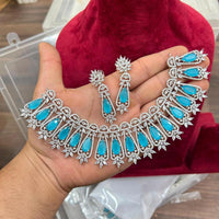 Sona Covering Designer American Daimond Necklace Set