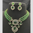Sona Covering Designer American Daimond Necklace Set