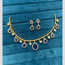Sona Covering Glamorous Crystal Stone And Austrian Stone Pearl Necklace Set