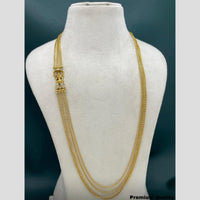 Sona Covering Gold Plated Austrian Stone Multi Layer Temple Long Necklace Set
