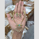 Sona Covering Glamorous Crystal Stone And Austrian Stone Necklace Set