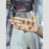 Sona Covering Glamorous Crystal Stone And Austrian Stone Necklace Set