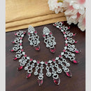 Sona Covering Glamorous Crystal Stone And Austrian Stone Necklace Set