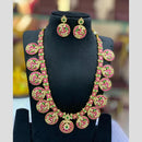 Sona Covering Elegant Jadau Pota Stone Designer Long Necklace Set