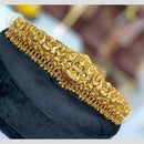 Sona Covering Traditional Jadau Pota Stone And Pearl Temple Design Kamarbandh for Women