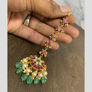 Sona Covering Designer Pota StonePearl And Beads Jadau Maangtikka