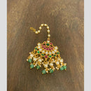 Sona Covering Designer Pota StonePearl And Beads Jadau Maangtikka