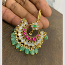 Sona Covering Designer Pota Stone And Beads Jadau Maangtikka