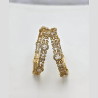 Sona Covering Ethnic Gold Plated Crystal Stone Bangles Set