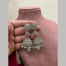 Sona Covering Graceful Crystal Stone And Austrian Stone Pearl Jhumki Earrings
