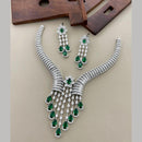 Sona Covering Glamorous Crystal Stone And Austrian Stone Necklace Set
