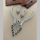 Sona Covering Glamorous Crystal Stone And Austrian Stone Necklace Set