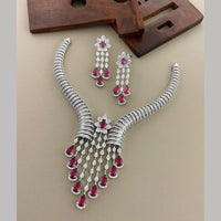 Sona Covering Glamorous Crystal Stone And Austrian Stone Necklace Set