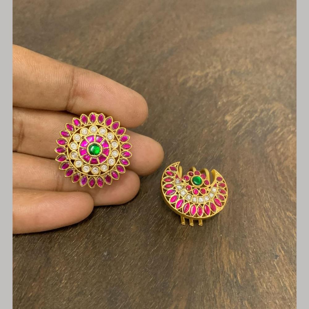 Sona Covering Ethnic Pota Stone Hair Accessory ( Assorted )