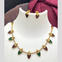 Sona Covering Luxury  Pota Stone And Pearl Necklace Set