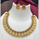 Sona Covering Elegant Pota Stone Temple Necklace Set