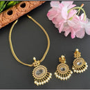 Sona Covering Glamorous Crystal Stone And Austrian Stone Necklace Set