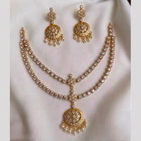Sona Covering Luxury  Pota Stone And Pearl Necklace Set