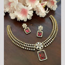 Sona Covering American Diamond Necklace Set with Matching Earrings