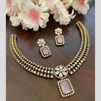 Sona Covering American Diamond Necklace Set with Matching Earrings