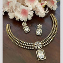 Sona Covering American Diamond Necklace Set with Matching Earrings