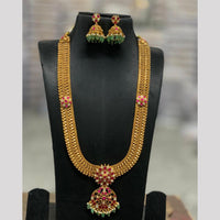 Sona Covering Luxury  Pota Stone Pearl And Beads Long Necklace Set