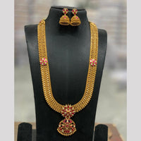 Sona Covering Luxury  Pota Stone Pearl And Beads Long Necklace Set