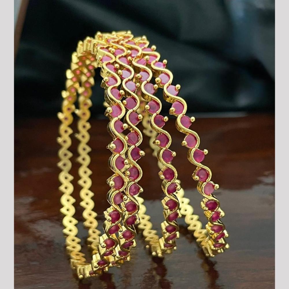Sona Covering Premium Pota Stone Bangles Set
