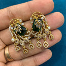 Sona Covering Graceful Crystal Stone And Pearl Dangler Earrings
